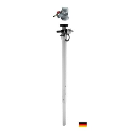 Flux Drum Pump, PP, 39" Long, Air Operated Motor, 470W Power. 24-ZORO0190